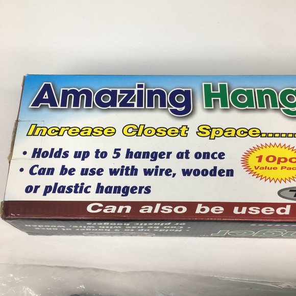 Closet Hangers Increase Space Clothes Organizer Storage Purses Belts - Picture 8 of 16